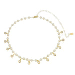 Choker Pérolas Zircônias Folheada a Ouro 18k Nah - Piuka