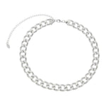 Choker Piuka Cami Elos Grumet Folheada em Ródio Branco - Piuka