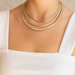 Choker Piuka Fernanda Malha Fina Metal Folheada a Ouro 18k - Piuka