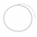 Choker Piuka Frida Elos Groumet Folheado em Ródio Branco - Piuka