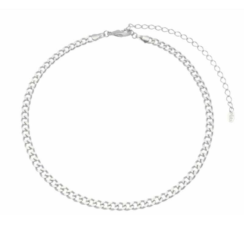 Choker Piuka Frida Elos Groumet Folheado em Ródio Branco - Piuka