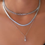 Choker Piuka Frida Elos Groumet Folheado em Ródio Branco - Piuka