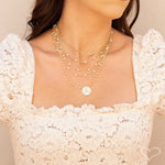 Choker Piuka Loren 3 Voltas Pérolas Folheado a Ouro 18k - Piuka