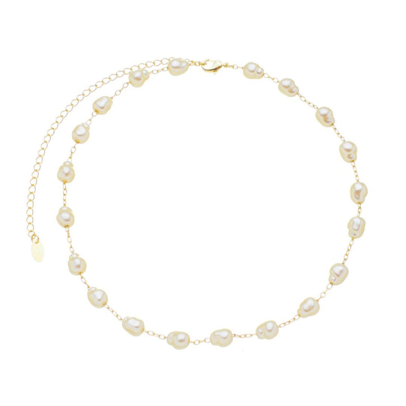 Choker Piuka Megan Pérolas Folheada a Ouro 18k - Piuka