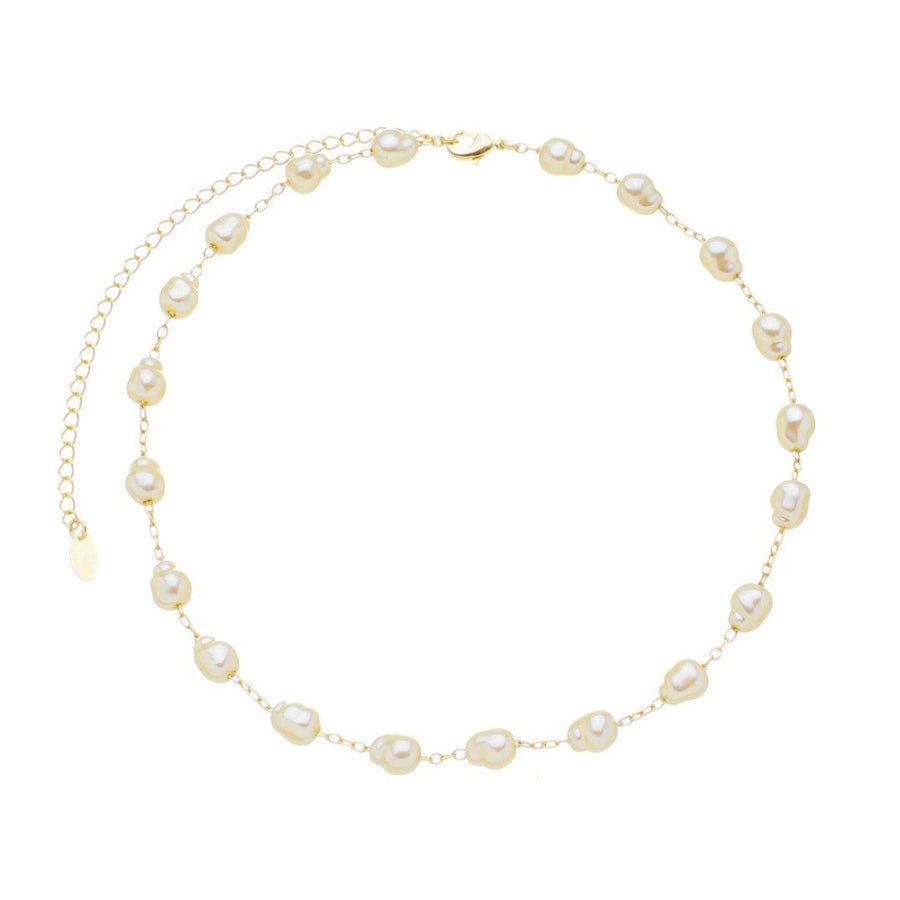 Choker Piuka Megan Pérolas Folheada a Ouro 18k - Piuka