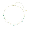 Choker Piuka Muriel Zircônias Turmalina Folheada a Ouro 18k - Piuka