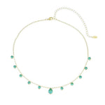 Choker Piuka Muriel Zircônias Turmalina Folheada a Ouro 18k - Piuka