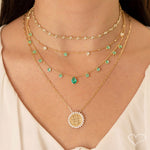 Choker Piuka Muriel Zircônias Turmalina Folheada a Ouro 18k - Piuka