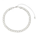Choker Piuka Raiza Elos Grumet Folheada em Ródio Branco - Piuka