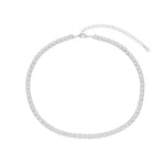 Choker Piuka Riviera Chiara Zircônias Média Cristal Folheada em Ródio Branco - Piuka