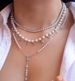 Choker Piuka Riviera Chiara Zircônias Média Cristal Folheada em Ródio Branco - Piuka