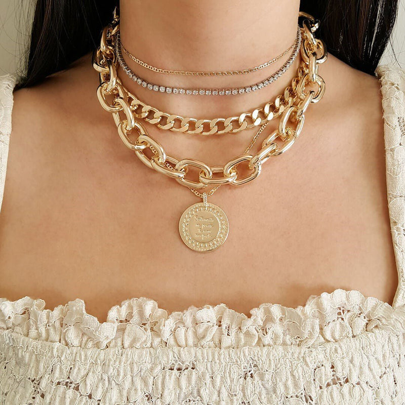 Choker Piuka Riviera Chiara Zircônias Pequena Cristal Folheada em Ródio Branco - Piuka