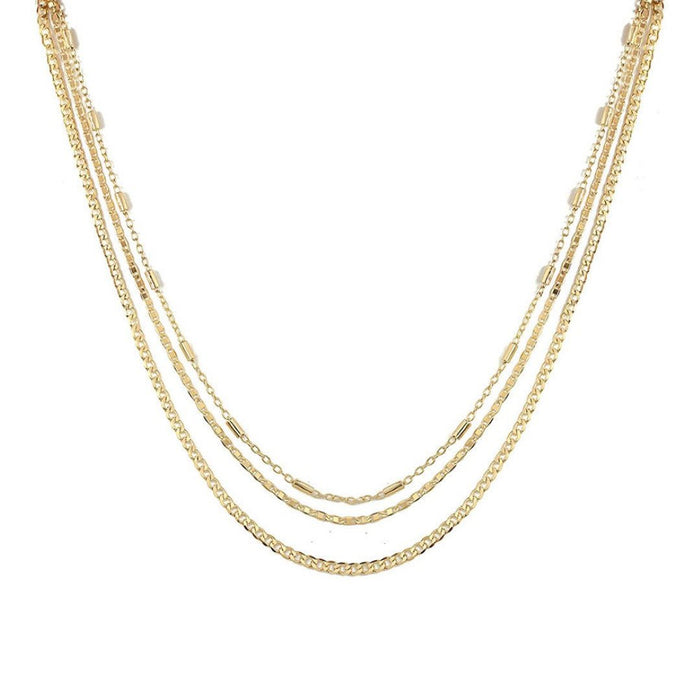 Choker Piuka Ross 3 Voltas Folheada a Ouro 18k