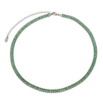 Choker Riveira Taylor Zircônias Turmalina Folheada em Ródio Branco - Piuka