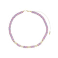 Choker Virgínia Fimos Lilás Pérolas de Água Doce Murano - Piuka