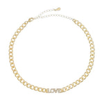 Choker Zircônias Folheada a Ouro 18k Kel Love - Piuka