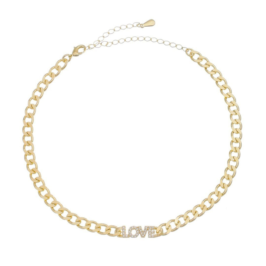 Choker Zircônias Folheada a Ouro 18k Kel Love - Piuka