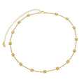 Choker Zizi Mini Flores Metal Folheada a Ouro 18k - Piuka