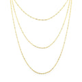 Colar 3 Voltas Amelia Folheado a Ouro 18k Piuka - Piuka