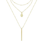 Colar 3 Voltas Lindy Medalha Santa Rita Folheado a Ouro 18k Piuka - Piuka