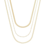 Colar 3 Voltas Mariah Malha e Elos Folheado a Ouro 18k Piuka - Piuka