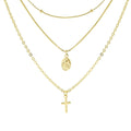 Colar 3 Voltas Santa Rita Folheado a Ouro 18k Piuka - Piuka