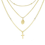 Colar 3 Voltas Santa Rita Folheado a Ouro 18k Piuka - Piuka