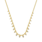Colar Bolinhas Isadora Zircônias Folheado a Ouro 18k - Piuka