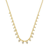 Colar Bolinhas Isadora Zircônias Folheado a Ouro 18k - Piuka