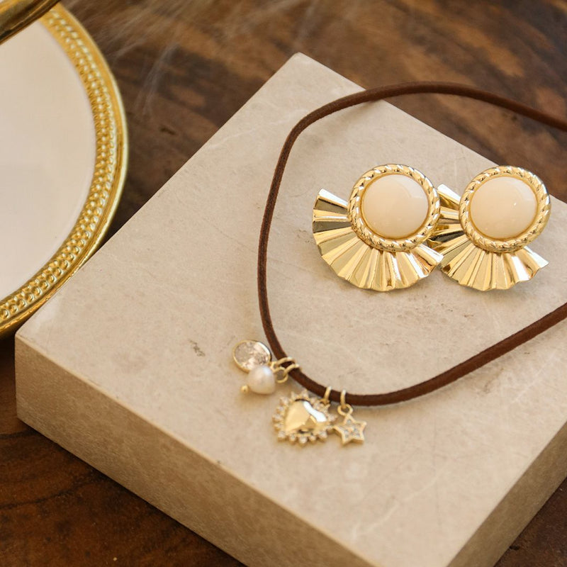 Colar Courinho Laura Pingentes Zircônias Folheado a Ouro 18k - Piuka