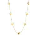 Colar Curto Estela Esferas Folheado a Ouro 18k - Piuka