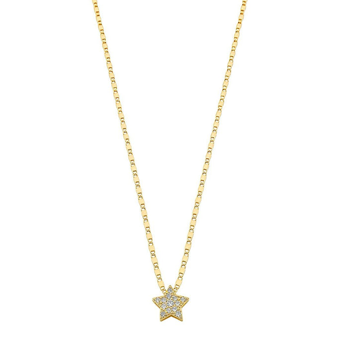 Colar de Estrela Fernanda Zircônias Folheado a Ouro 18k
