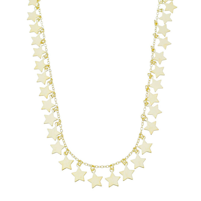 Colar de Estrelas Mira Folheado a Ouro 18k