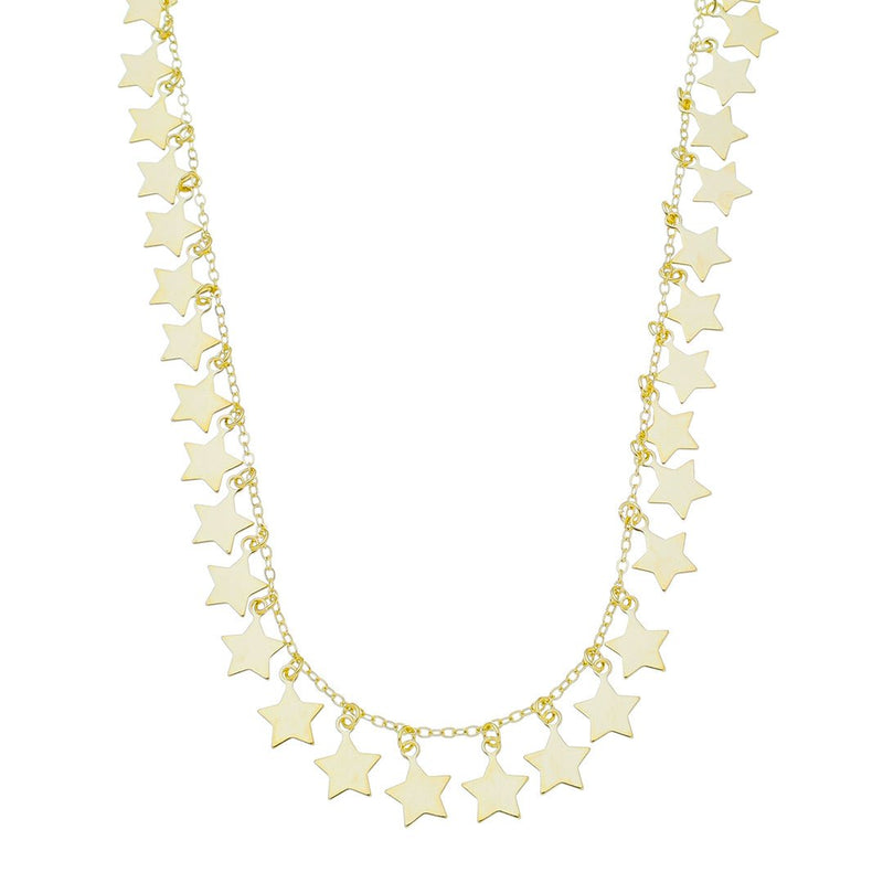 Colar de Estrelas Mira Folheado a Ouro 18k - Piuka