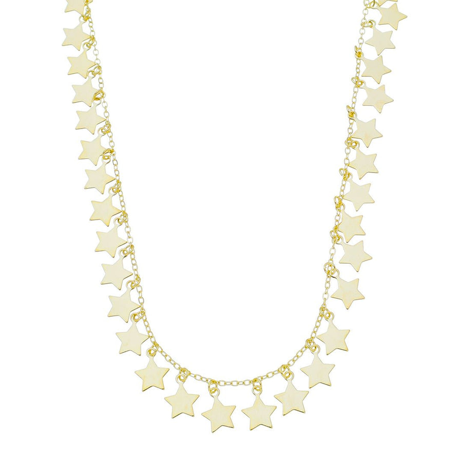 Colar de Estrelas Mira Folheado a Ouro 18k - Piuka