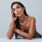 Colar de Pérolas Audrey Folheado a Ouro 18k - Piuka