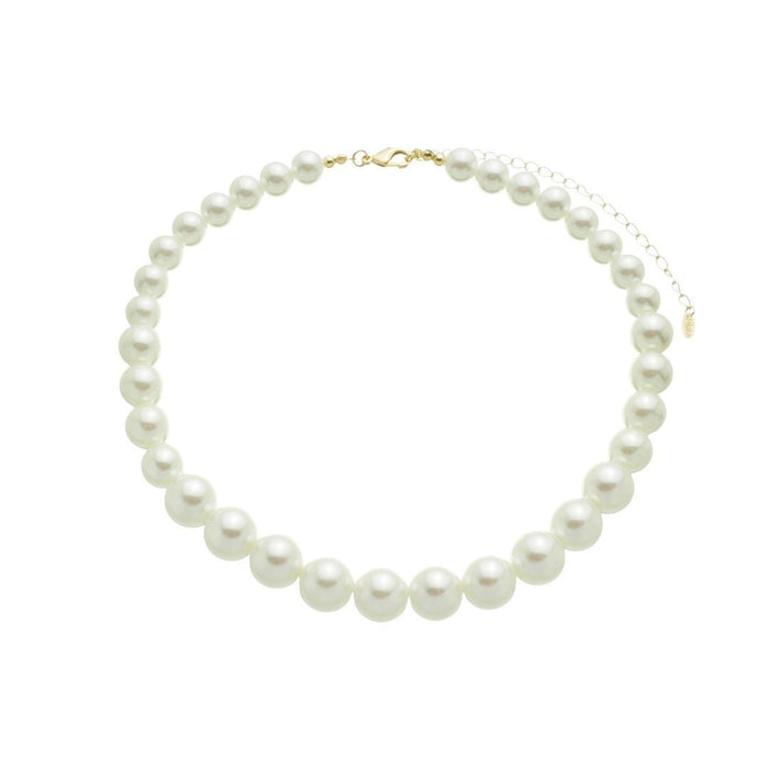 Colar de Pérolas Degradê Catherine Folheado a Ouro 18k