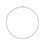 Colar Feminino Riviera Megan 45 cm Zircônias Folheado em Ródio Branco - Piuka
