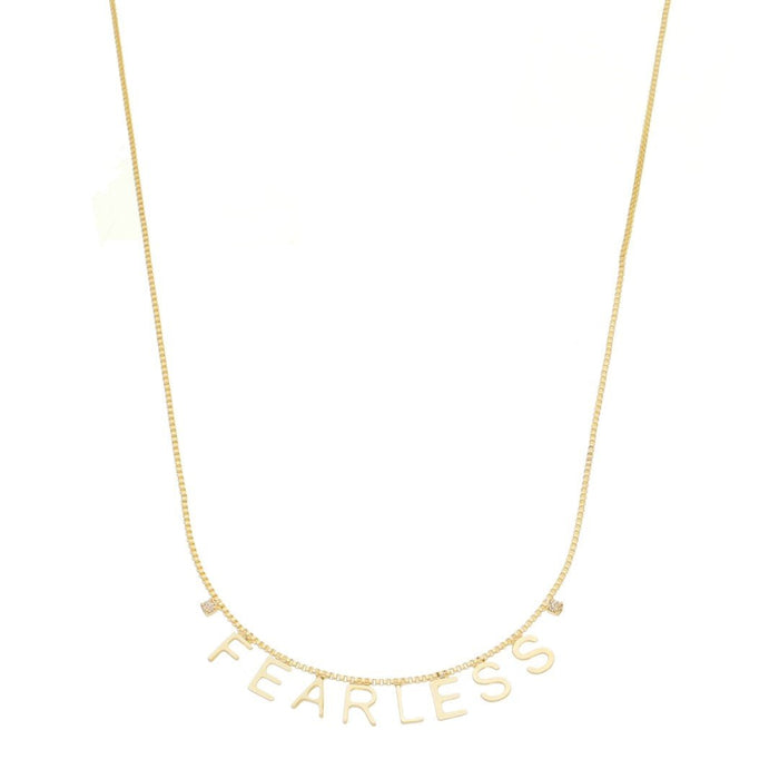 Colar Feminino Taylor Fearless Folheado a Ouro 18k