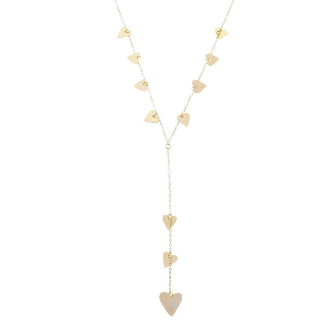 Colar Gravatinha Corações Piuka Vintage Folheado a Ouro 18k - Piuka