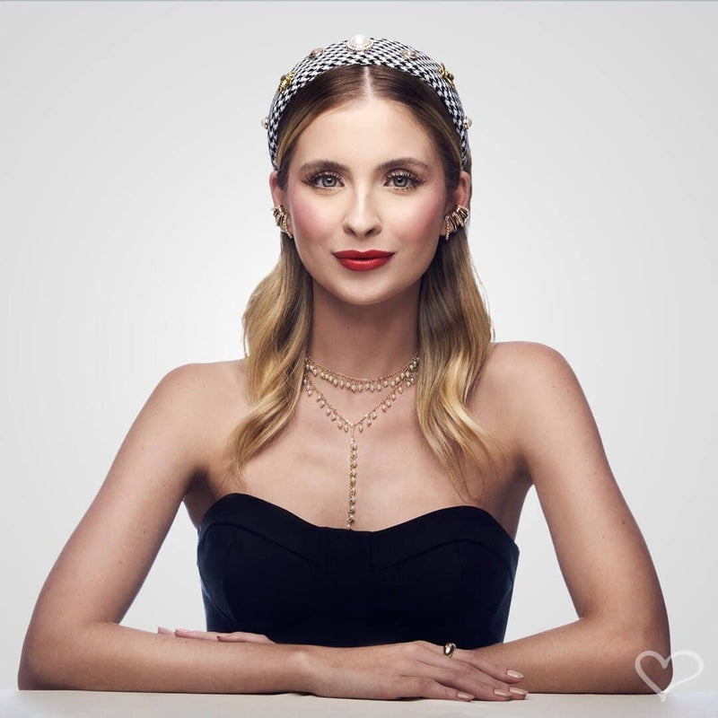 Colar Gravatinha Ely Pérolas Folheado a Ouro 18k - Piuka