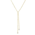 Colar Gravatinha Shine Zircônias Folheado a Ouro 18k - Piuka