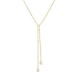 Colar Gravatinha Shine Zircônias Folheado a Ouro 18k - Piuka