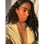 Colar Gravatinha Shine Zircônias Folheado a Ouro 18k - Piuka