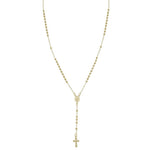 Colar Longo Terço Nossa Senhora das Graças Folheado a Ouro 18k - Piuka