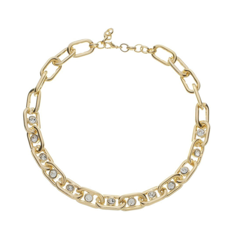 Colar Lorena Elos Chaton Dourado - Piuka
