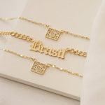 Colar Manuscrito Brasil Folheado a Ouro 18k - Piuka