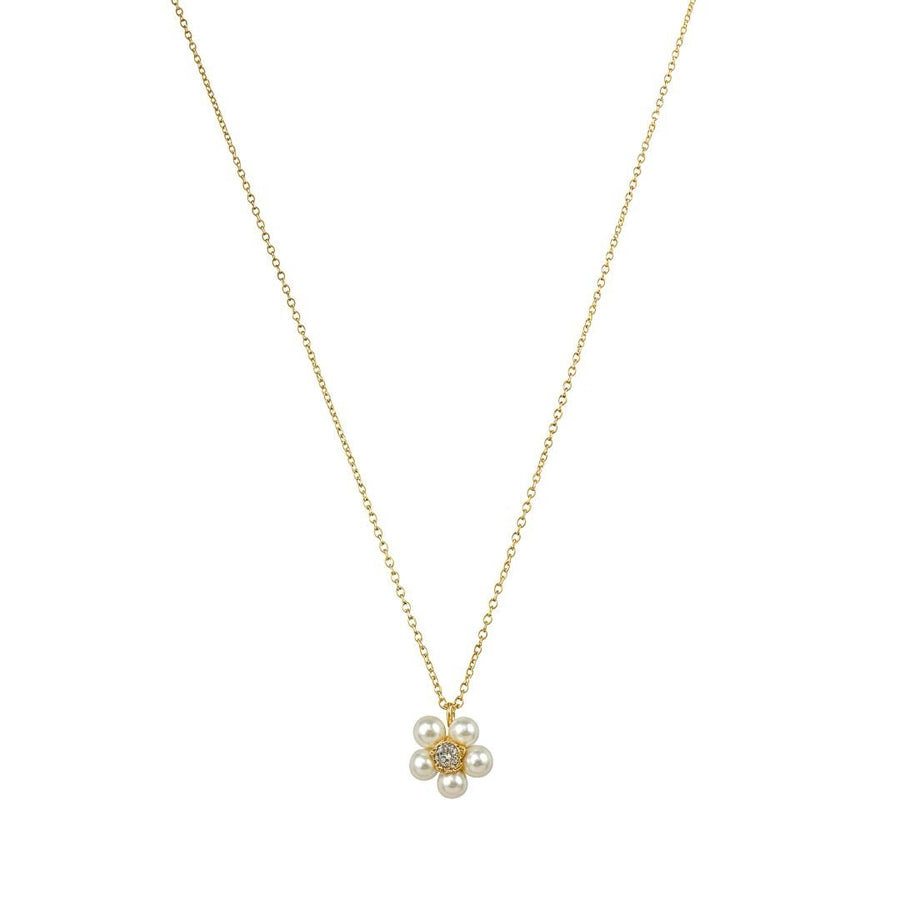 Colar Maria Flor Pérolas Folheado a Ouro 18k - Piuka