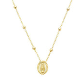Colar Medalha Nossa Senhora das Graças Folheado a Ouro 18k - Piuka
