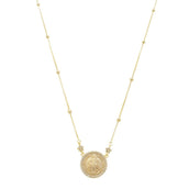 Colar Medalha São Bento Zircônias Folheado a Ouro 18k Piuka - Piuka